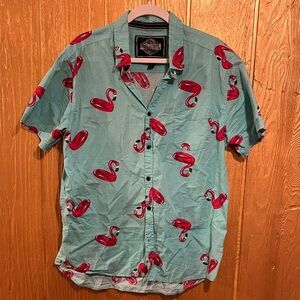 Men's Flamingo Print Shirt